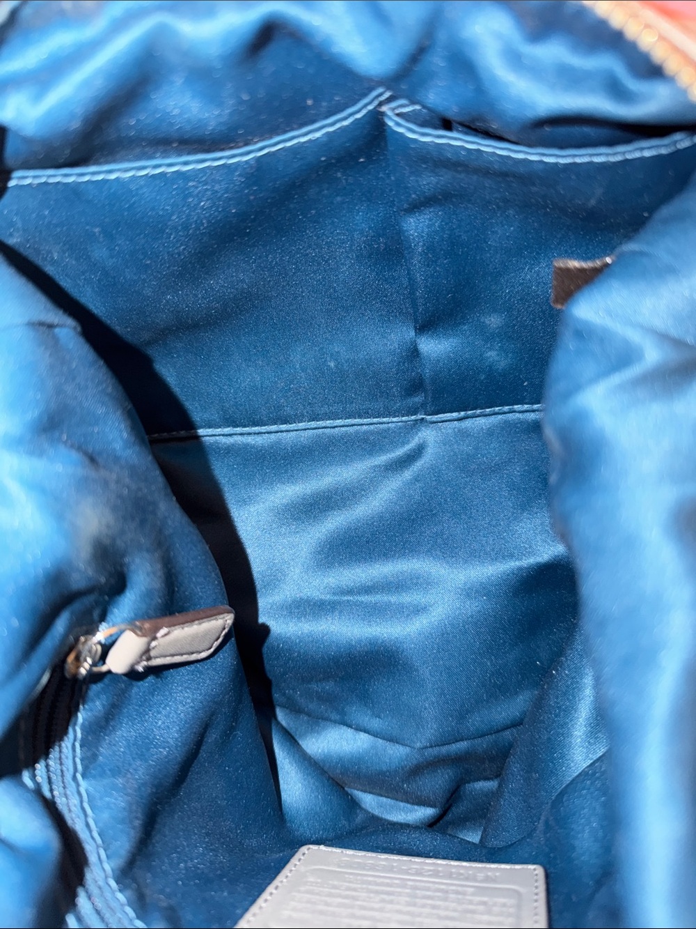 Coach Kristen Gray Leather Shoulder Bag with Polished Silver Turnlock XB Strap - Picture 16 of 17